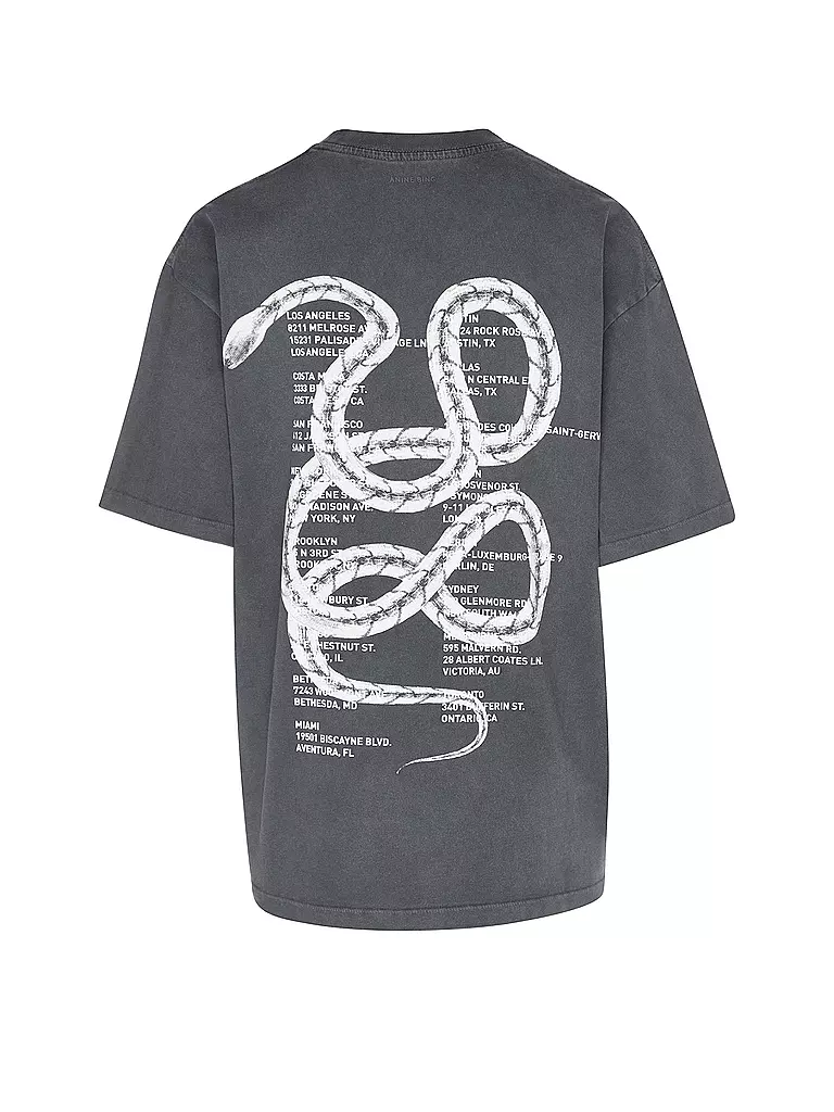 ANINE BING | T-Shirt KENT TEE TWISTED SNAKE | schwarz