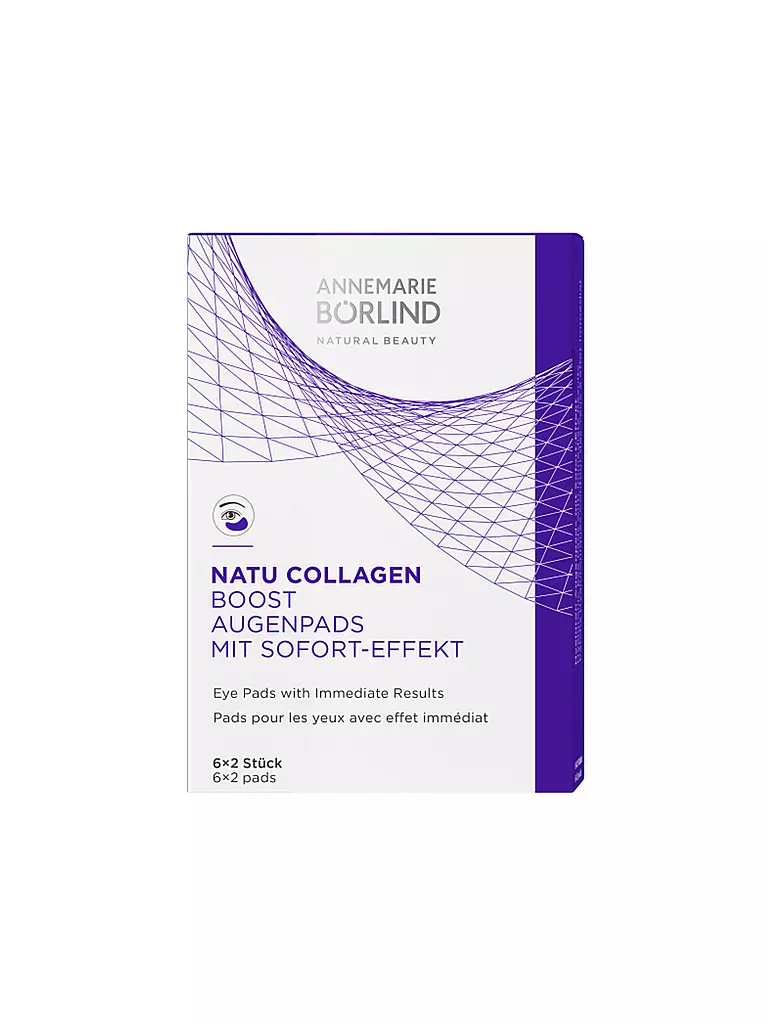 ANNEMARIE BÖRLIND | NATUCOLLAGEN BOOST AUGENPADS 6 x 2 Stück | keine Farbe