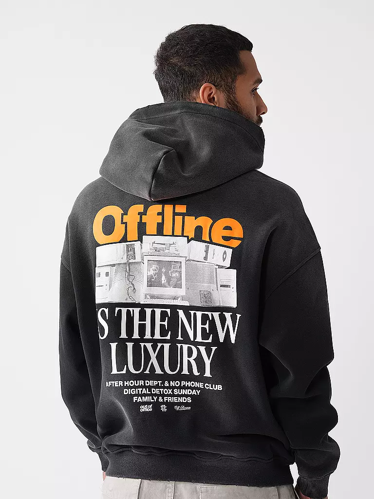 ANOTHER COTTON LAB | Kapuzensweater - Hoodie Oversized Fit OFFLINE LUXURY | schwarz