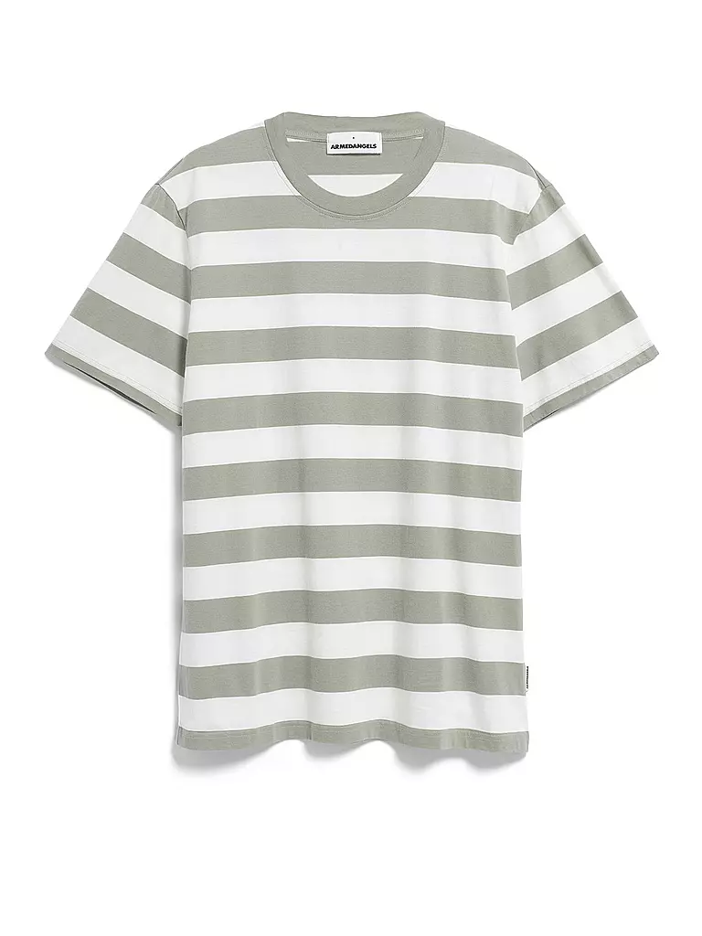 ARMEDANGELS | T-Shirt BAHAAR STRIPES | hellgrün