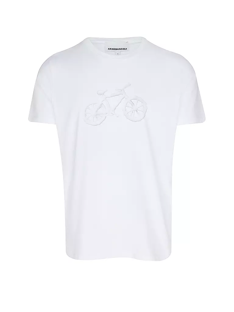 ARMEDANGELS | T-Shirt JAAMES CLOUD BIKE | weiss