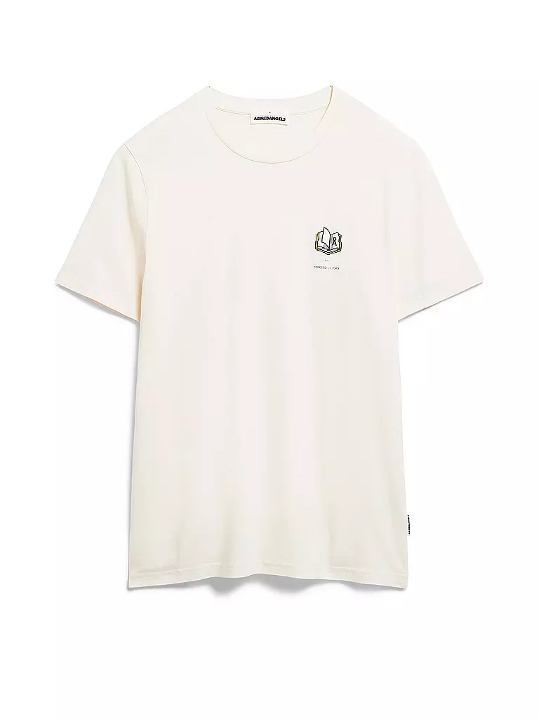 ARMEDANGELS | T-Shirt JAAMES KNOWLEDGE | creme