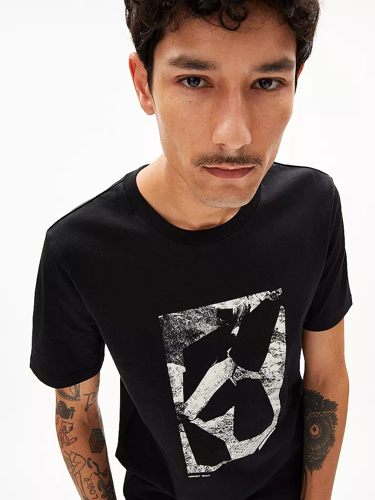 ARMEDANGELS | T-Shirt JAAMES ROCKS | schwarz