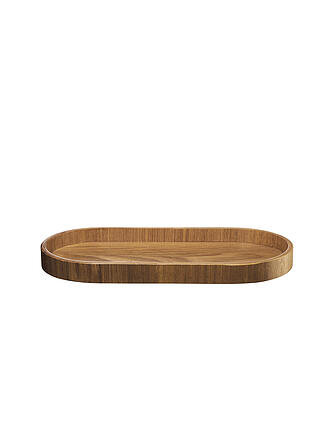 ASA SELECTION | Holztablett oval 35,5x16,5cm Weidenholz  Braun