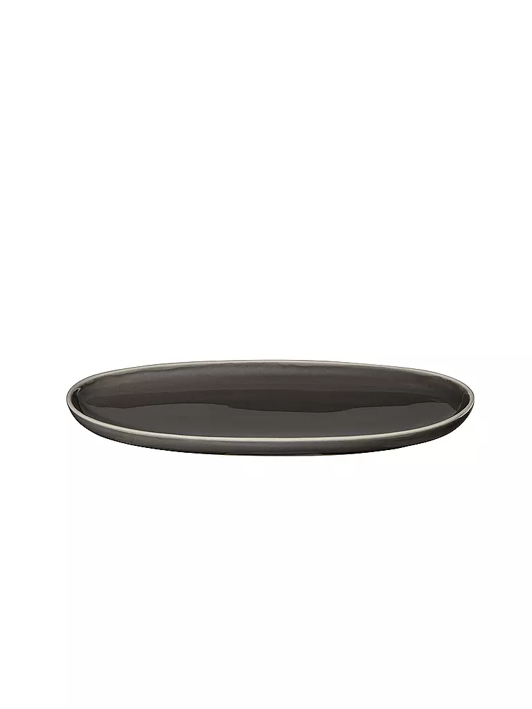 ASA SELECTION | Aperitiftelller Oval 20x10cm SEMANA Caviar | grau