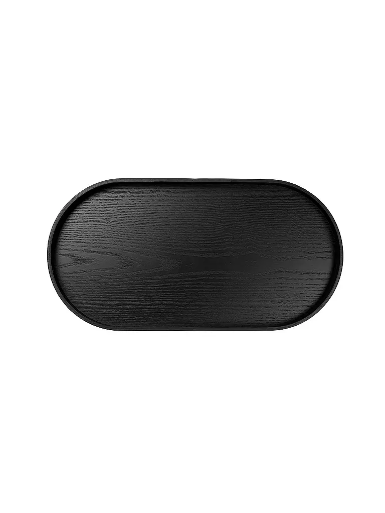 ASA SELECTION | Holztablett oval 44x22,5cm Schwarz | schwarz