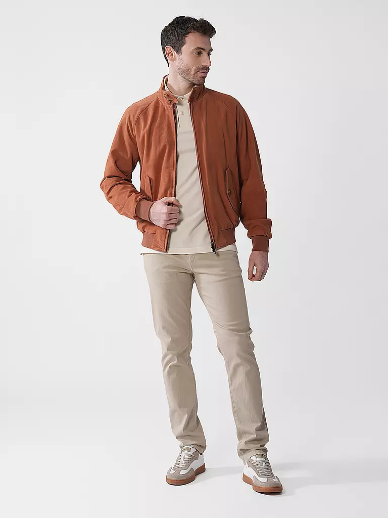 BARACUTA | Lederjacke G9 SUEDE | kupfer