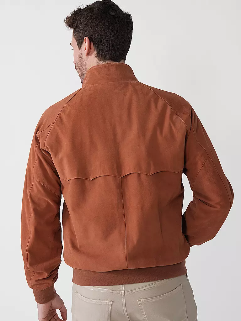 BARACUTA | Lederjacke G9 SUEDE | kupfer