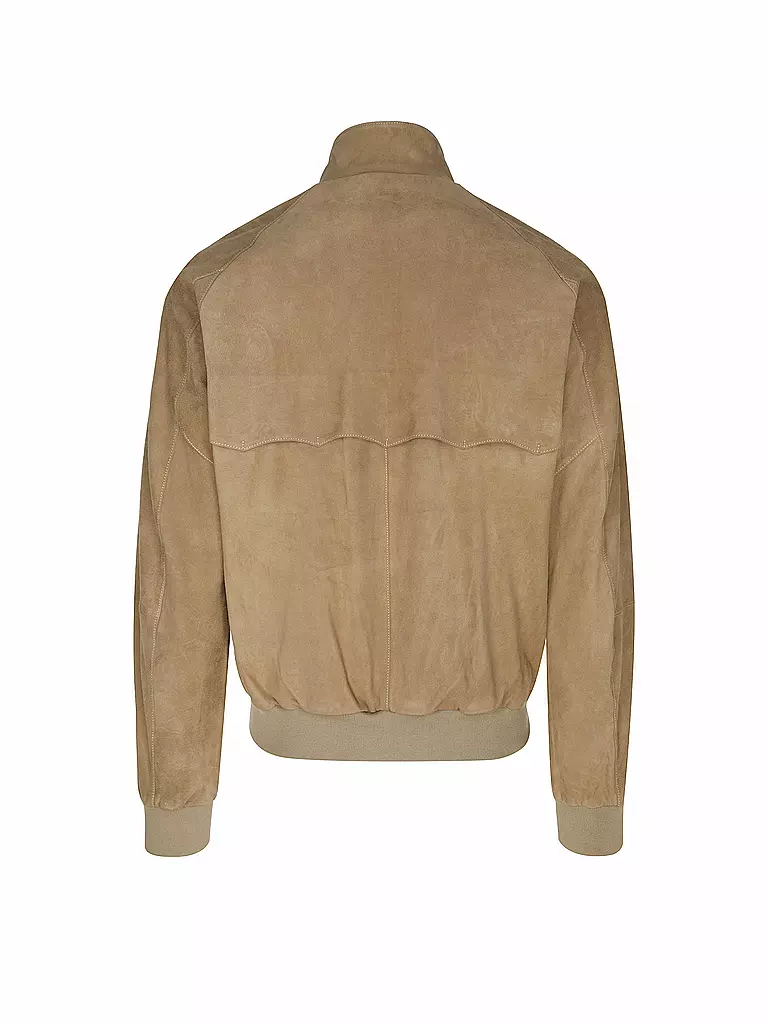 BARACUTA | Lederjacke G9 SUEDE | camel