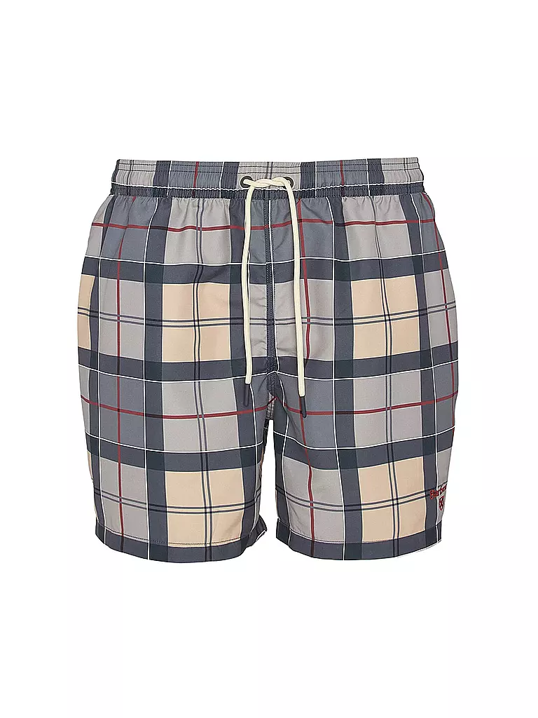 BARBOUR | Badeshorts TARTAN STAPLE | grau