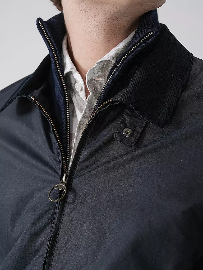 BARBOUR | Blouson NEWBURY WAX | dunkelblau