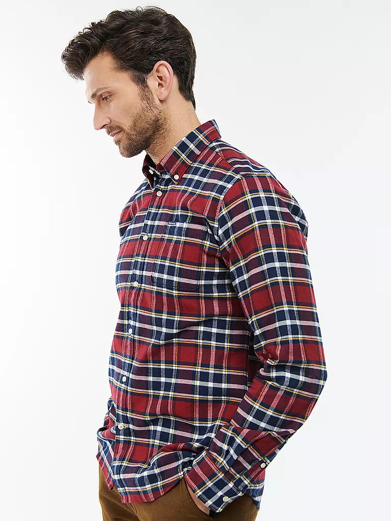 BARBOUR | Flanellhemd Slim Fit BEDSOM | grau