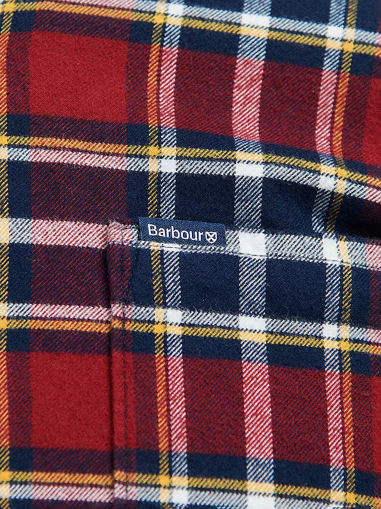 BARBOUR | Flanellhemd Slim Fit BEDSOM | rot