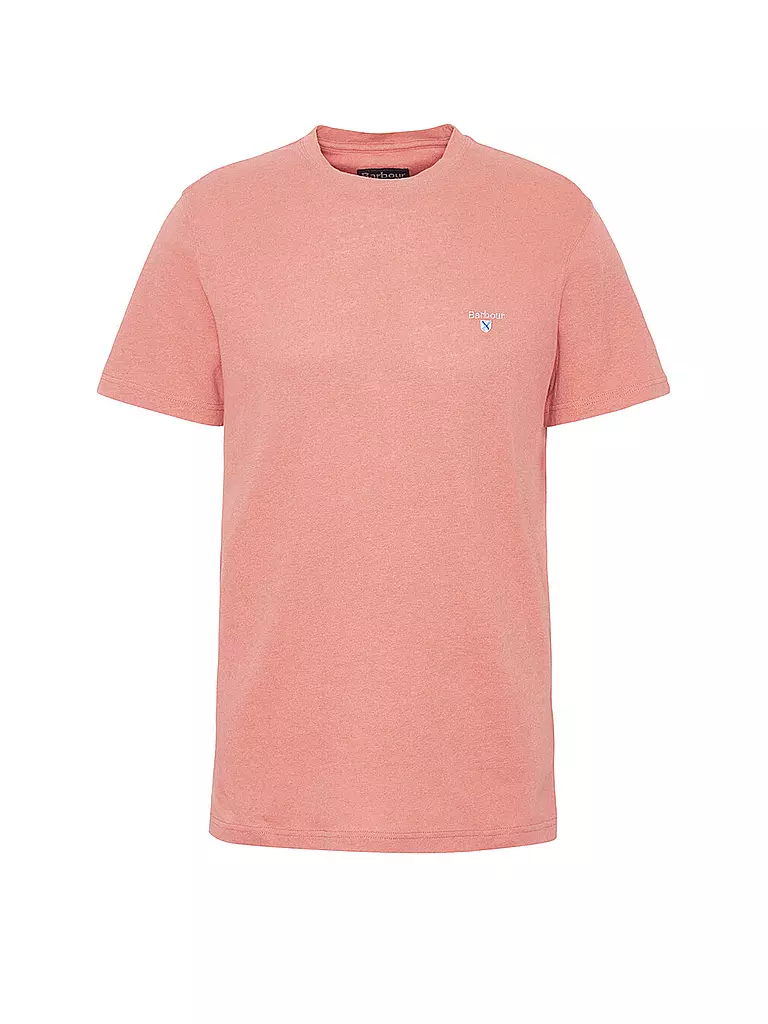 BARBOUR | Leinen T-Shirt CLIFFE | rosa