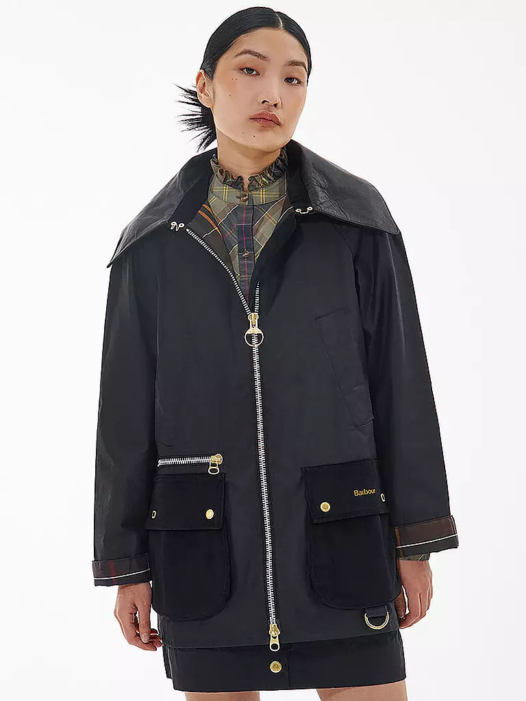 BARBOUR | Parka GUNNERSIDE WAX | schwarz