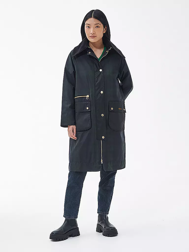 BARBOUR | Trenchcoat TOWNFIELD WAX | dunkelblau