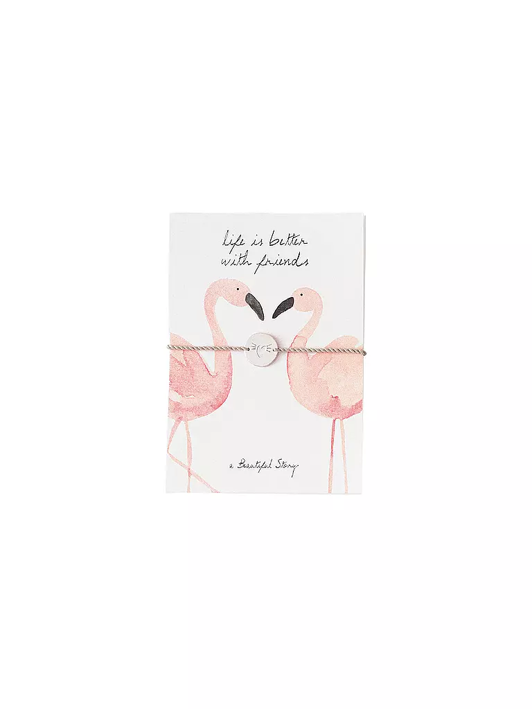 BEAUTIFUL STORY | Schmuckpostkarte Flamingos | rosa