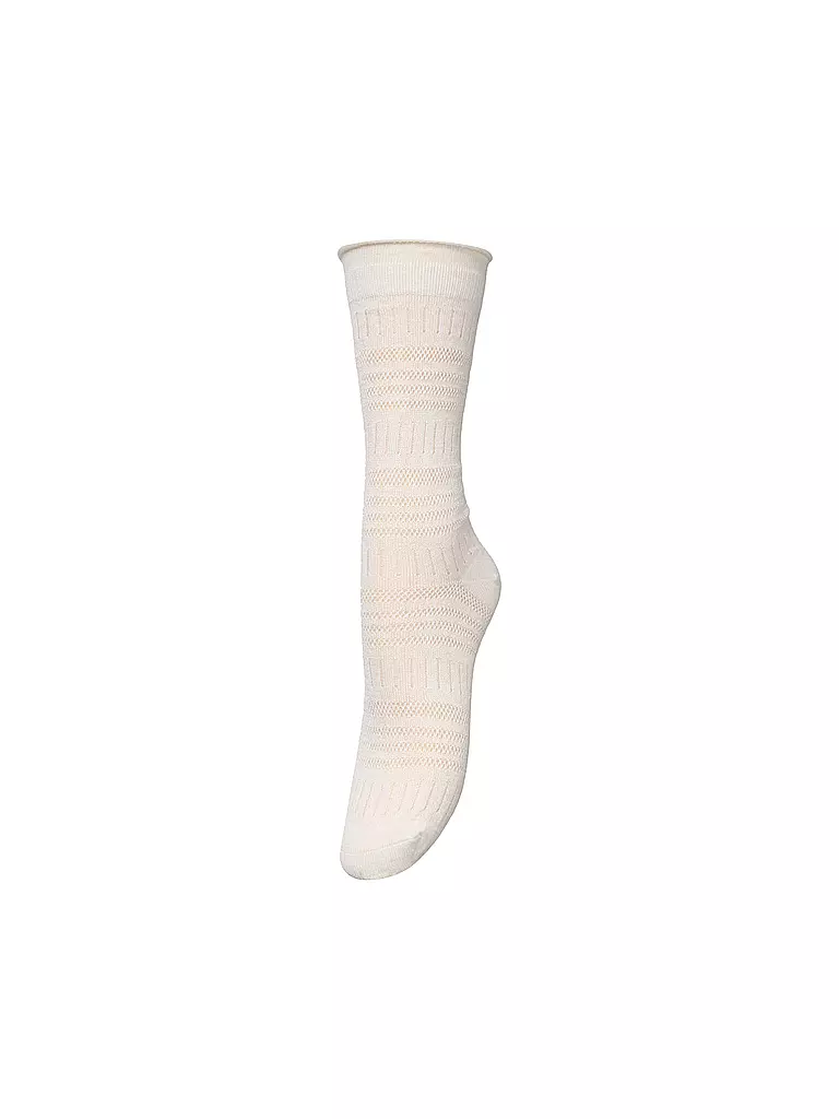 BECKSÖNDERGAARD | Damen Socken LUCRETIA Eggnog of White  | weiss