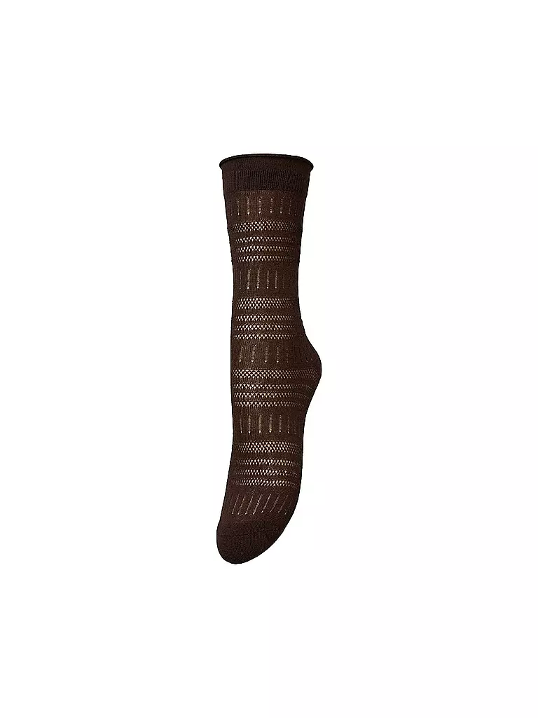 BECKSÖNDERGAARD | Damen Socken LUCRETIA Hot Fudge Brown | braun