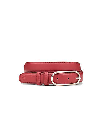 BECKSÖNDERGAARD | Ledergürtel GLOSSY NOLA LEATHER BELT Dusty Cedar Red