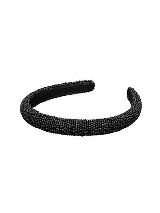 BECKSÖNDERGAARD | Haarreifen SOLID SLIM BEADED HAIRBRACE Black 