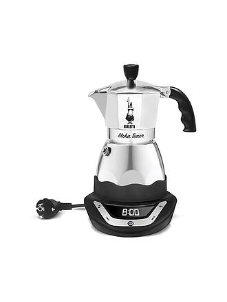 BIALETTI | Espressokocher elektrisch EASY TIMER 6 Tassen Alu / Schwarz