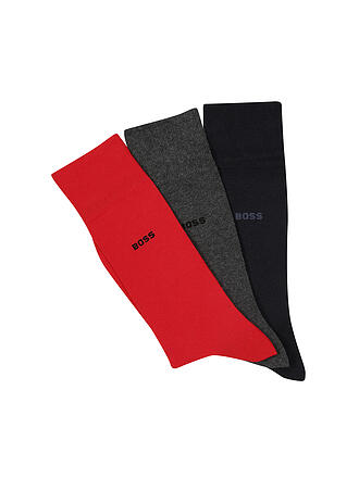 BOSS | Socken 3-er Pack open red