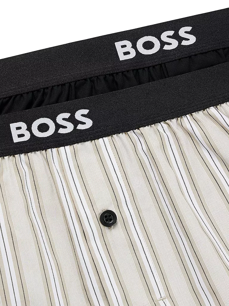 BOSS | Boxershorts 2er Pkg. dark beige | blau