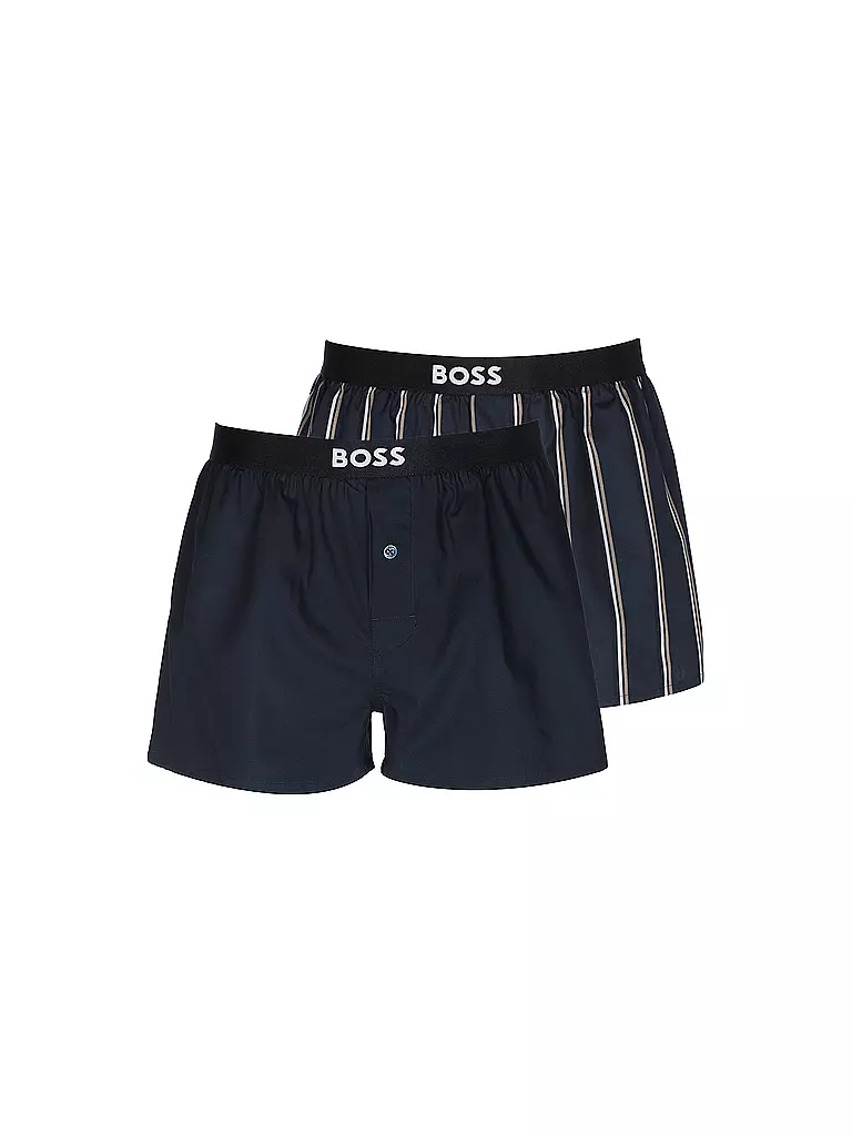 BOSS | Boxershorts 2er Pkg. open blue | blau