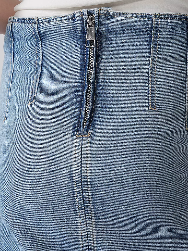 BOSS | Jeansrock PLEATED | hellblau