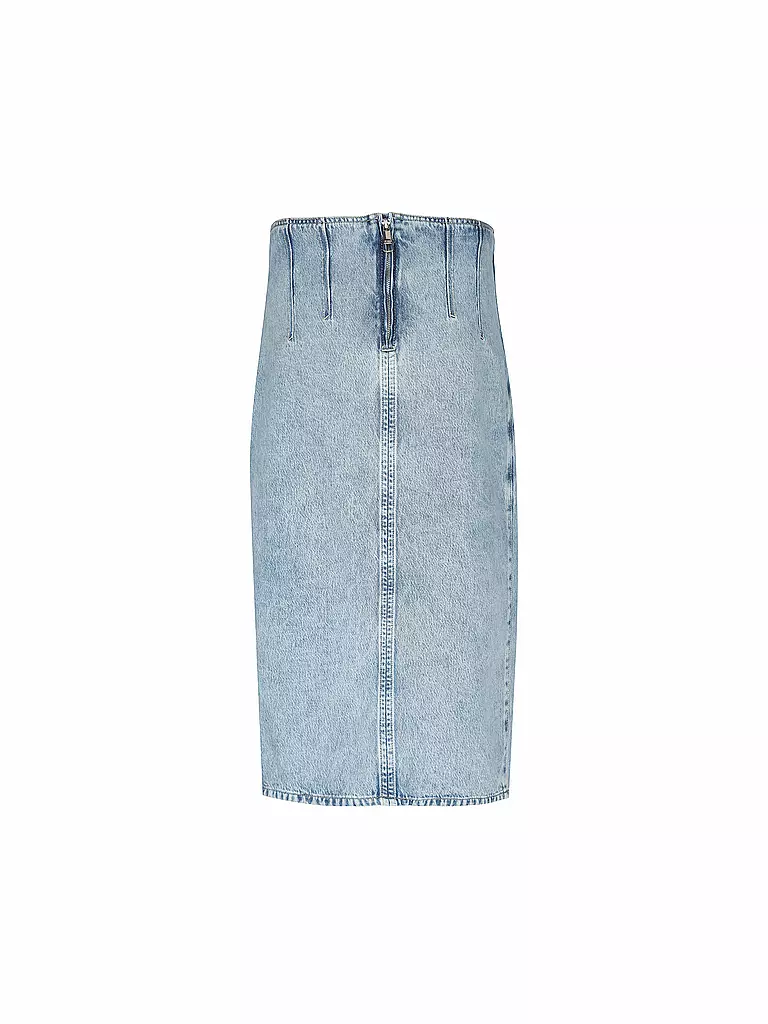 BOSS | Jeansrock PLEATED | hellblau