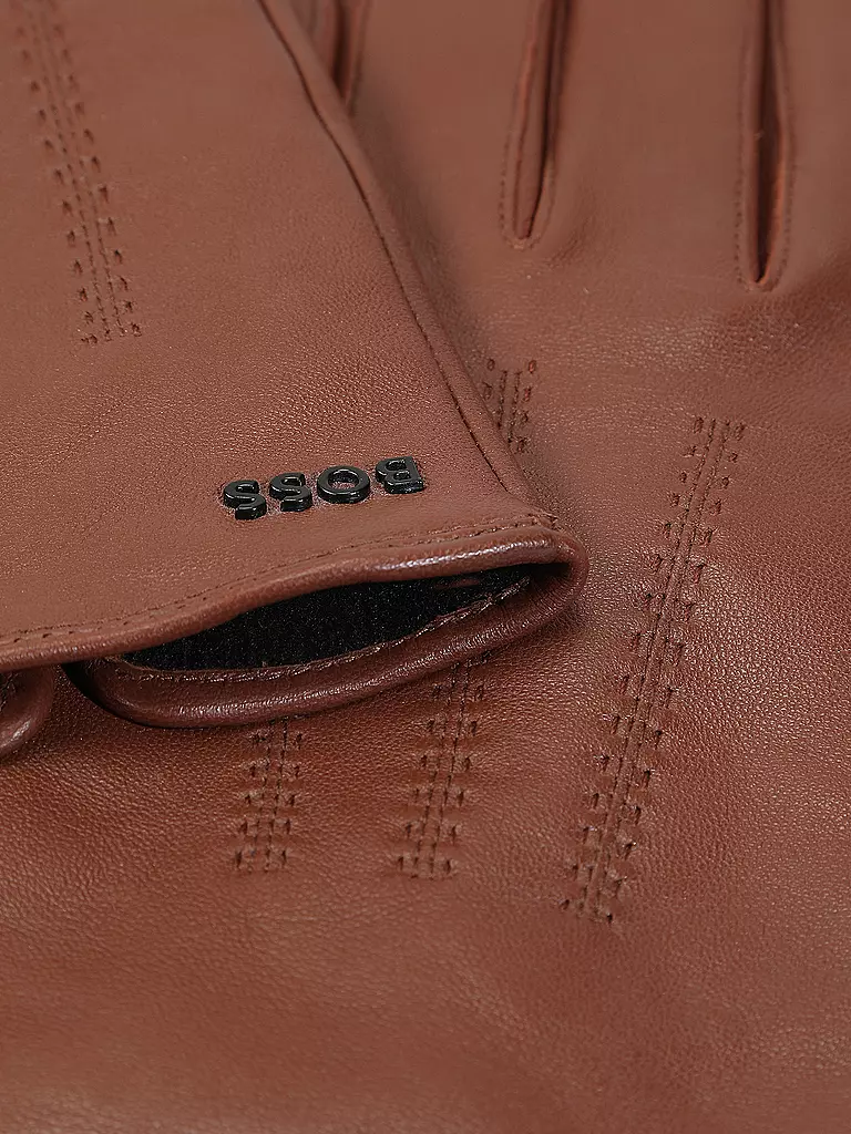 BOSS | Lederhandschuhe  HAINZ | camel