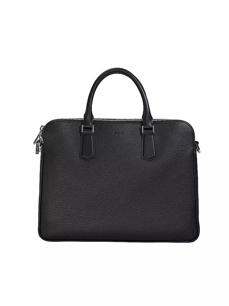 BOSS | Ledertasche - Aktentasche NEW CROSSTOWN  | schwarz