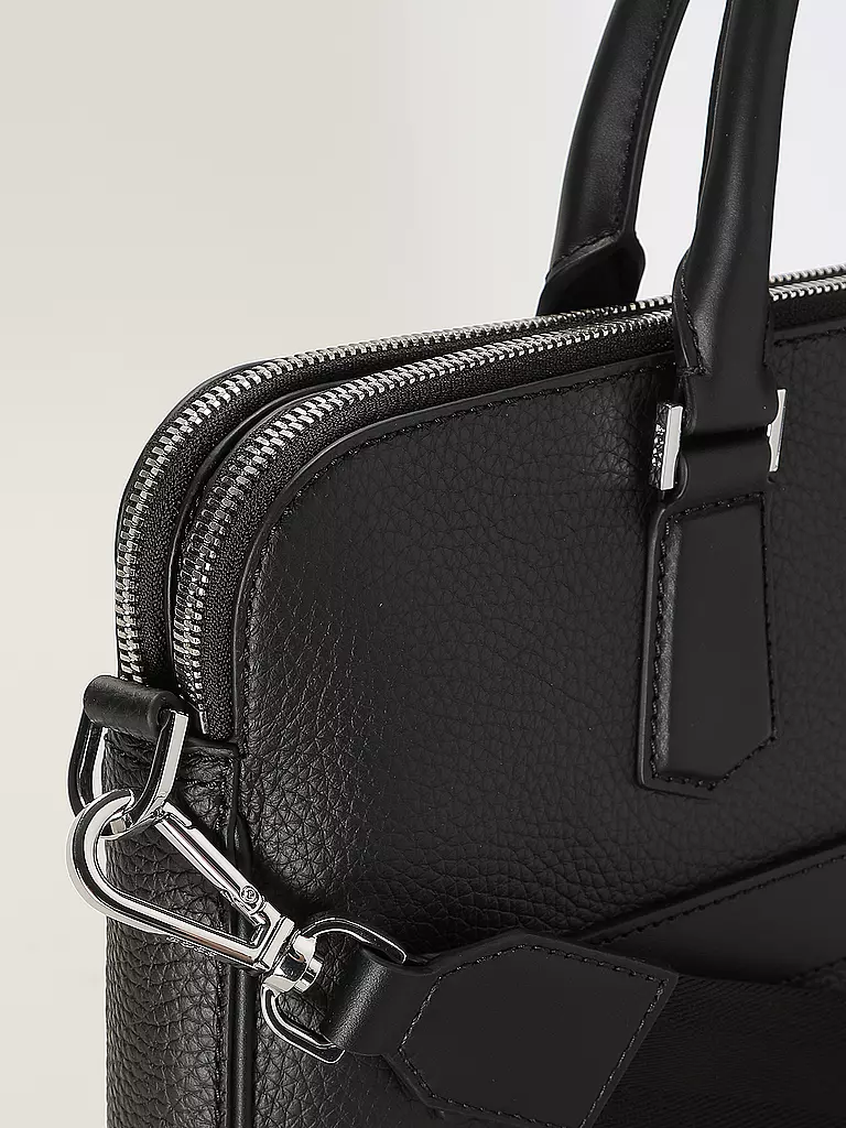 BOSS | Ledertasche - Aktentasche NEW CROSSTOWN  | schwarz