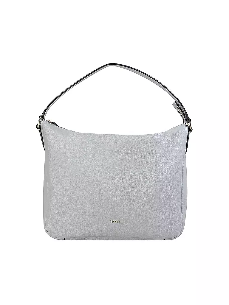 BOSS | Ledertasche - Hobo Bag ALYCE Medium | weiss