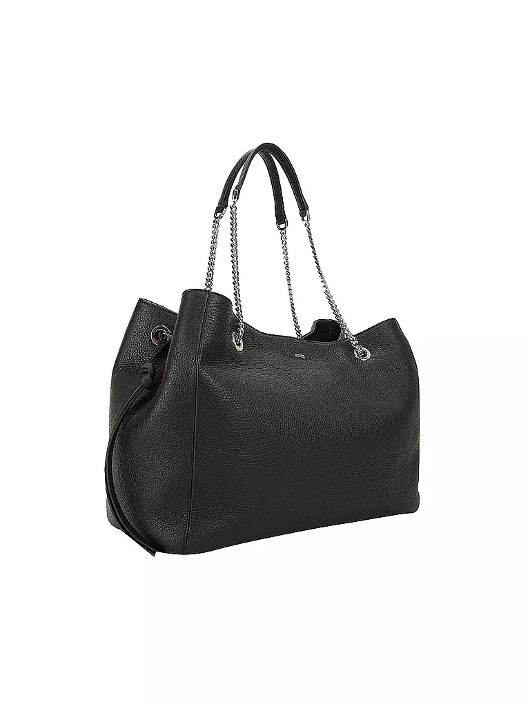 BOSS | Ledertasche - Tote Bag KATLYN | schwarz