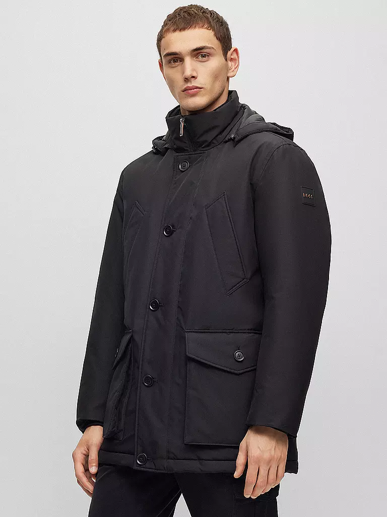 BOSS | Parka OSIASS | schwarz