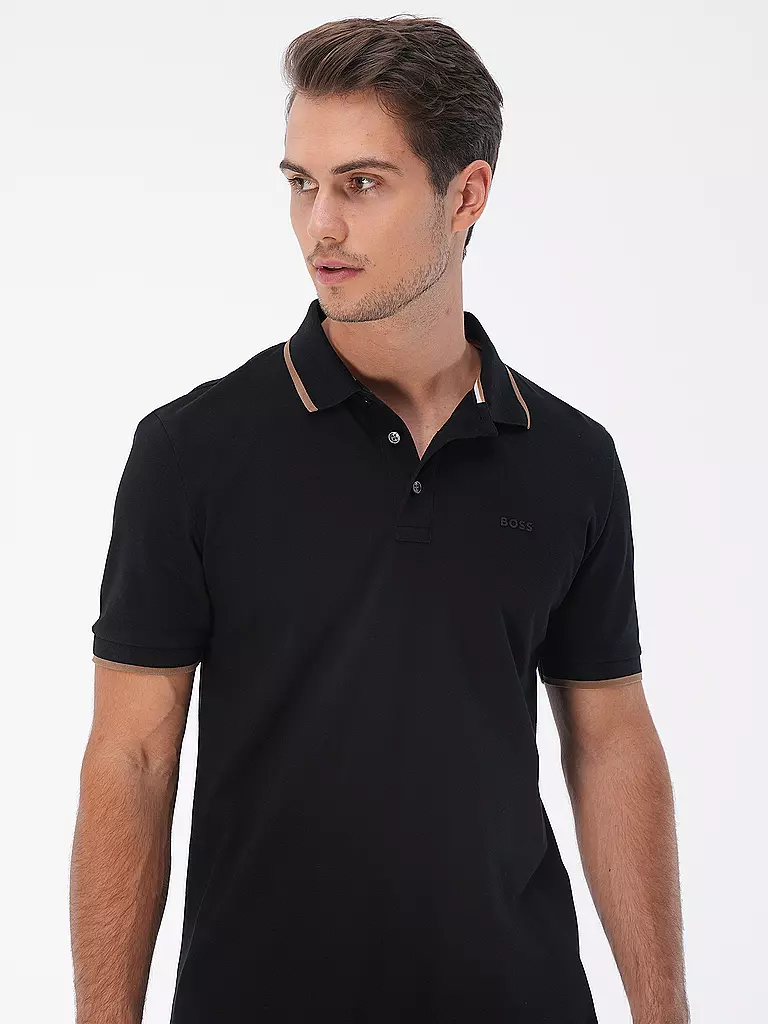 BOSS | Poloshirt PARLAY 190 | schwarz