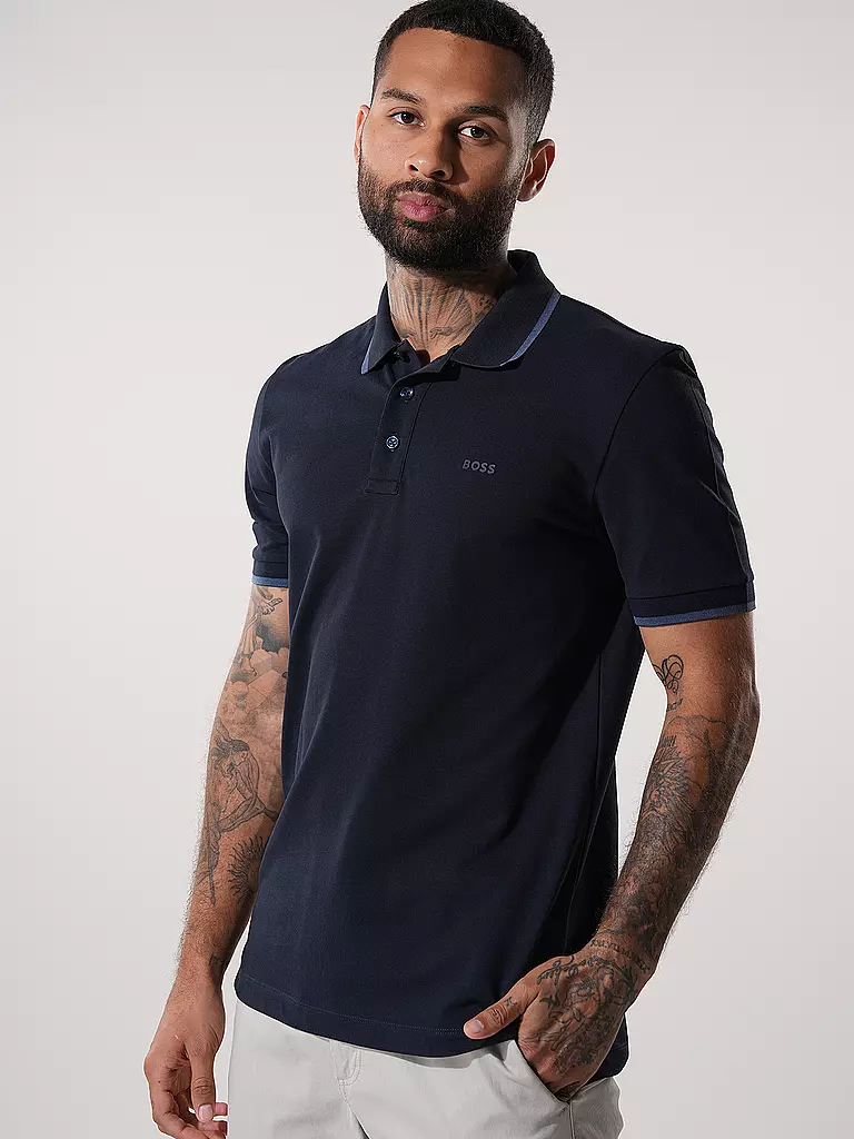 BOSS | Poloshirt PARLAY 190 | dunkelblau