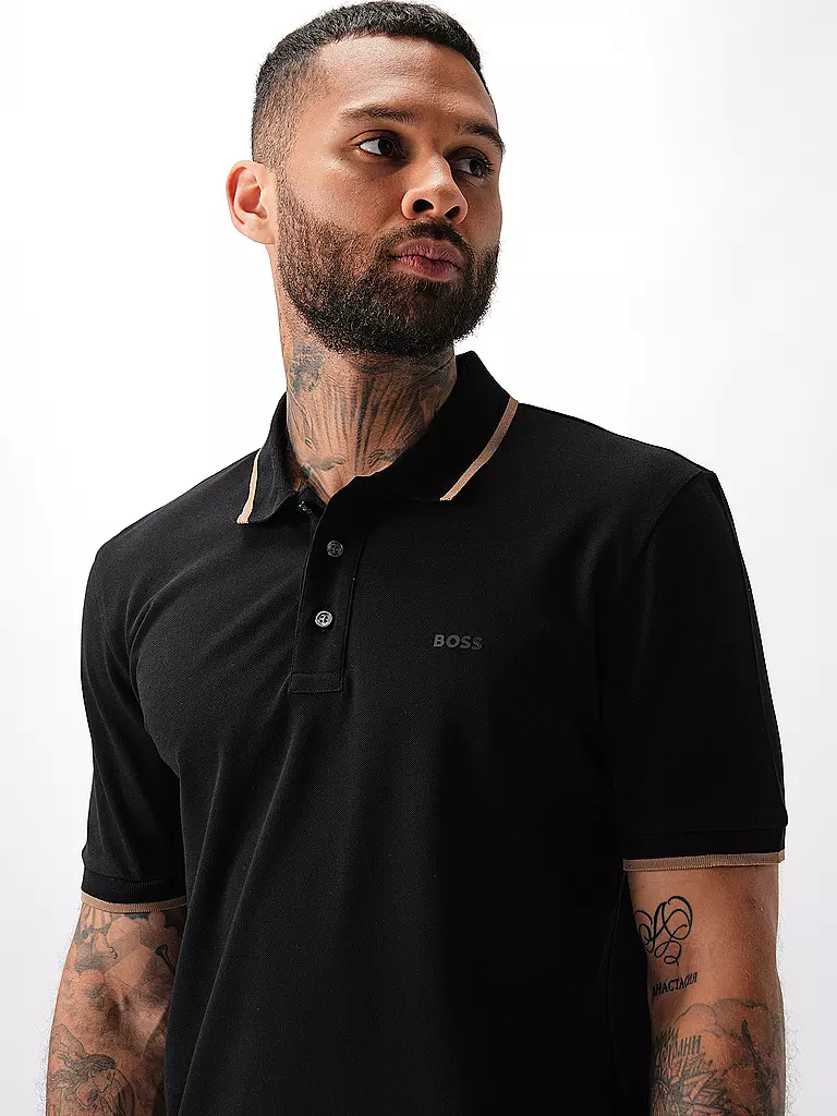 BOSS | Poloshirt PARLAY 190 | schwarz