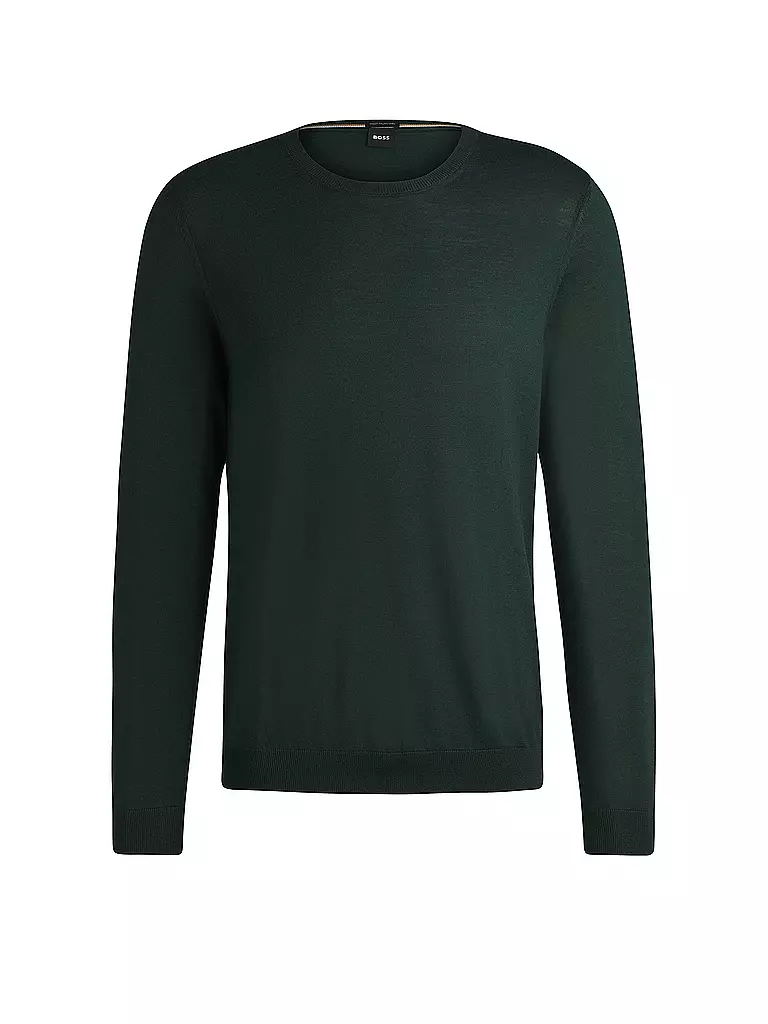 BOSS | Pullover Slim Fit LENO-P | dunkelgrün