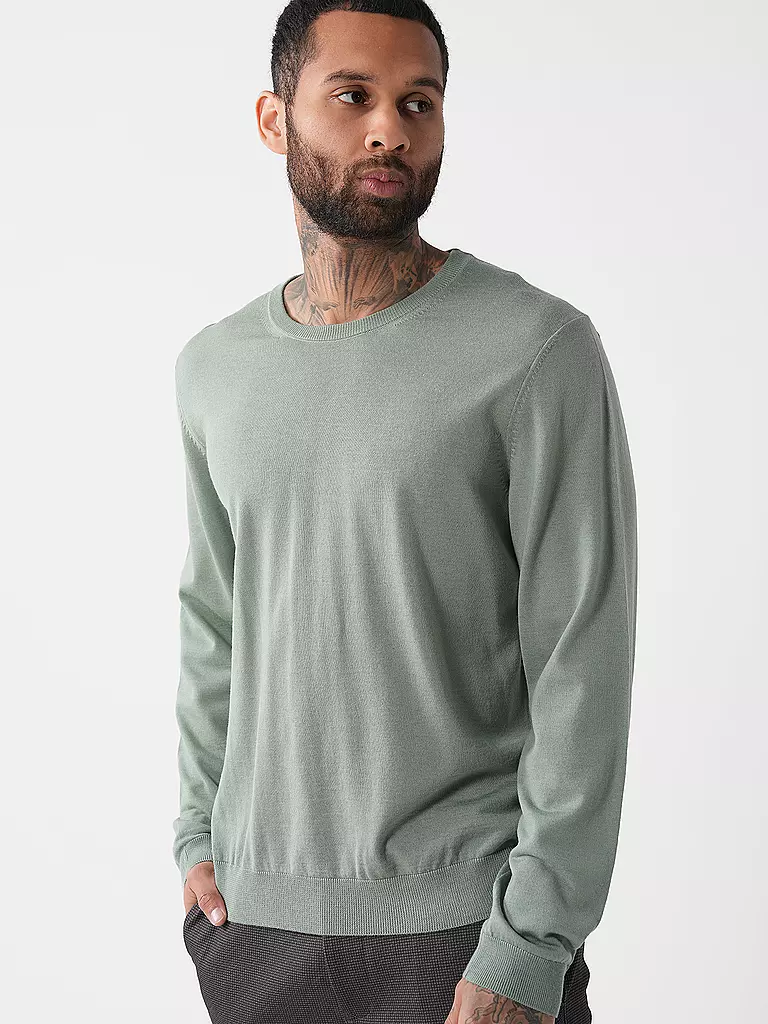 BOSS | Pullover Slim Fit LENO-P | hellgrün