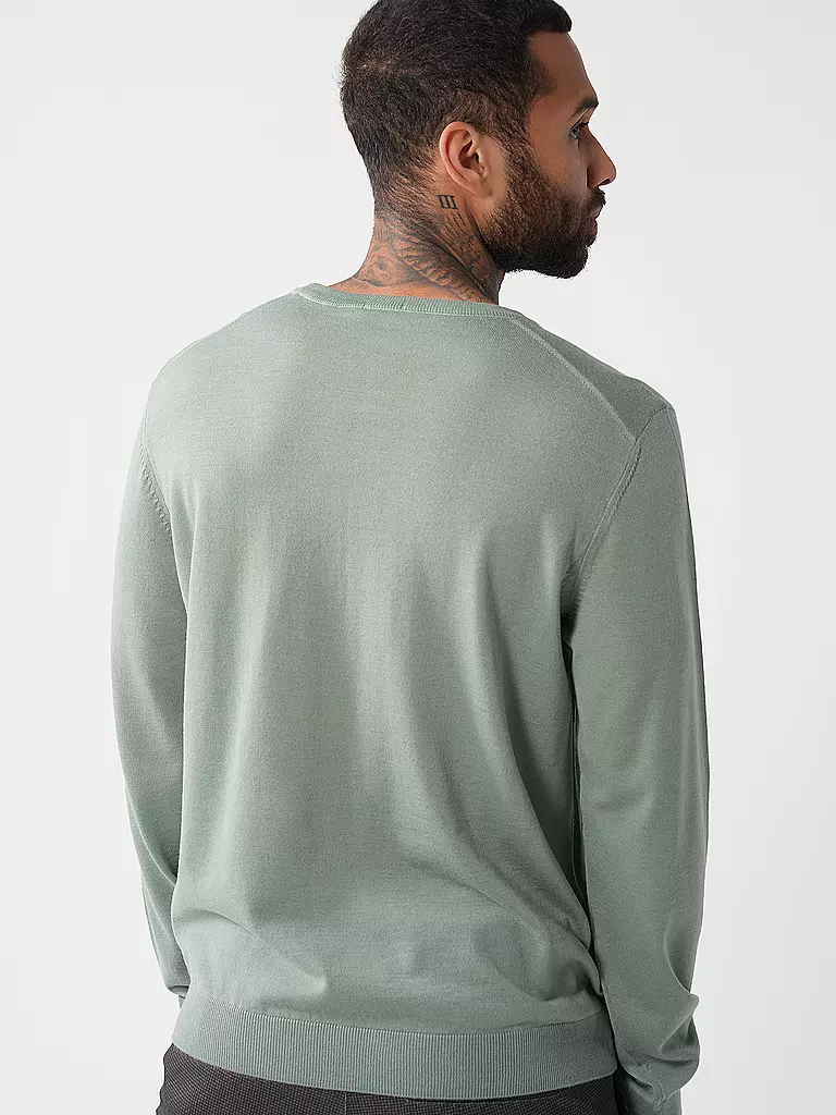 BOSS | Pullover Slim Fit LENO-P | hellgrün