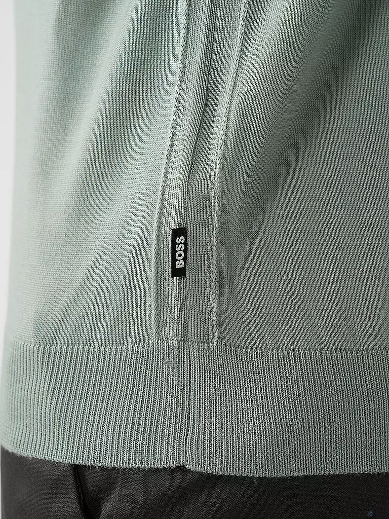 BOSS | Rollkragenpullover Slim Fit MUSSO | grün