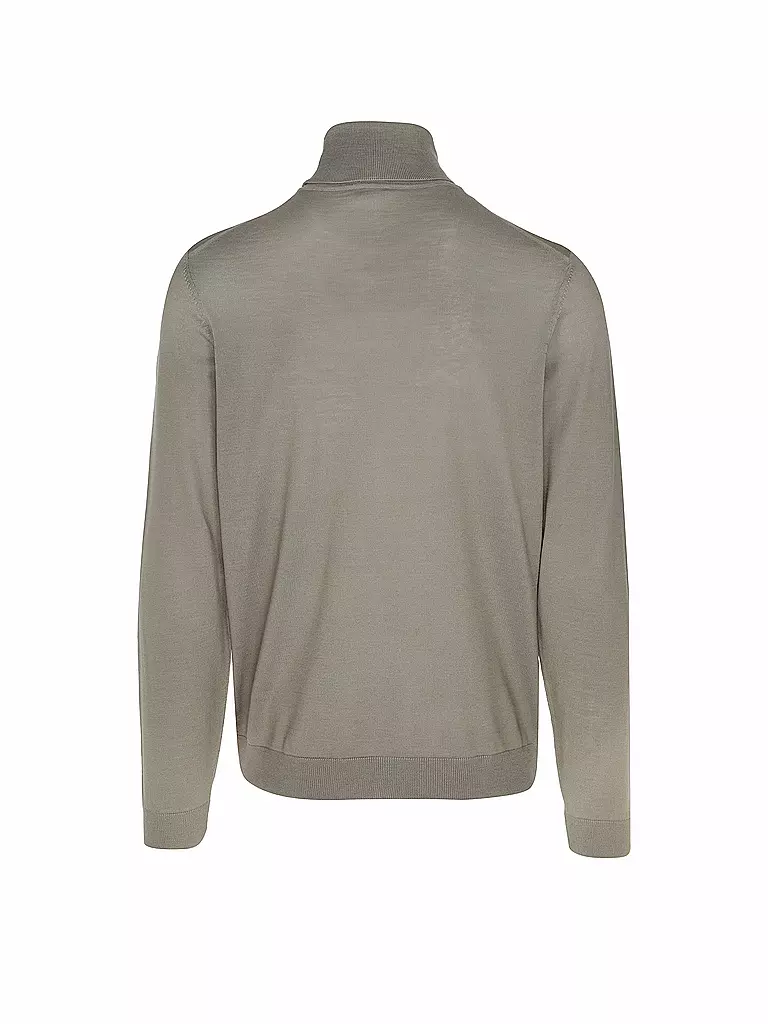 BOSS | Rollkragenpullover Slim Fit MUSSO | grün