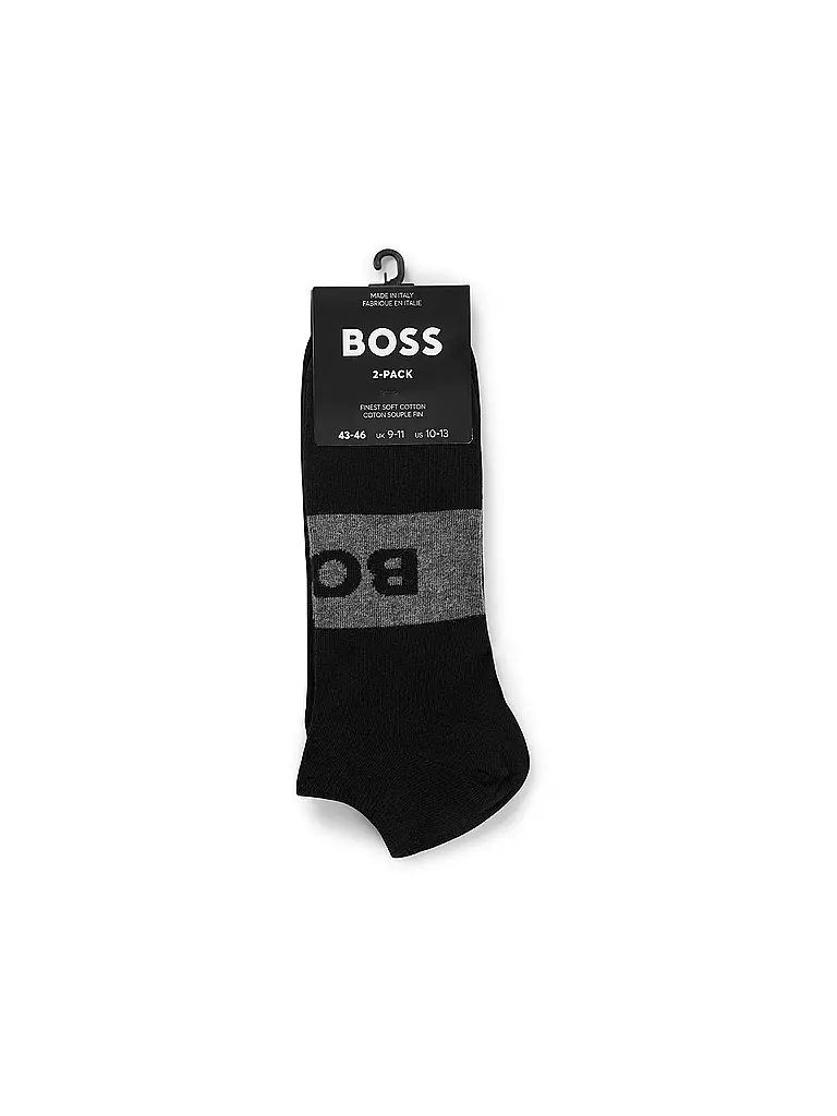 BOSS | Sneaker Socken 2er Pkg black | schwarz