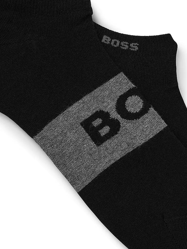 BOSS | Sneaker Socken 2er Pkg black | dunkelblau