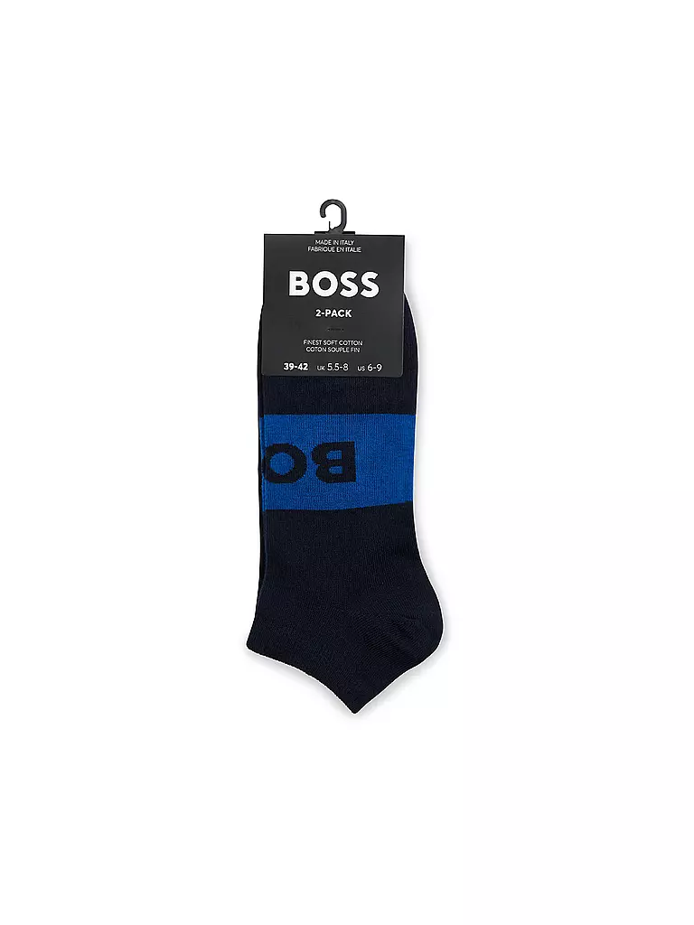 BOSS | Sneaker Socken 2er Pkg dark blue | schwarz