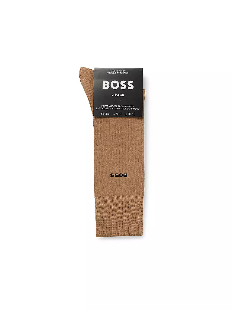 BOSS | Socken 2-er Pkg. medium beige | dunkelblau