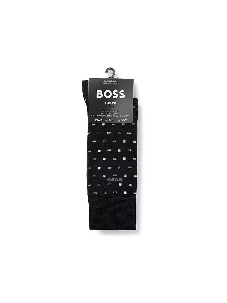 BOSS | Socken 2er Pkg. black | dunkelgrün